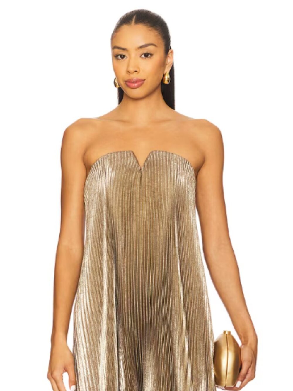 Black Tie Gown by L'IDEE - Gold Shimmer XS